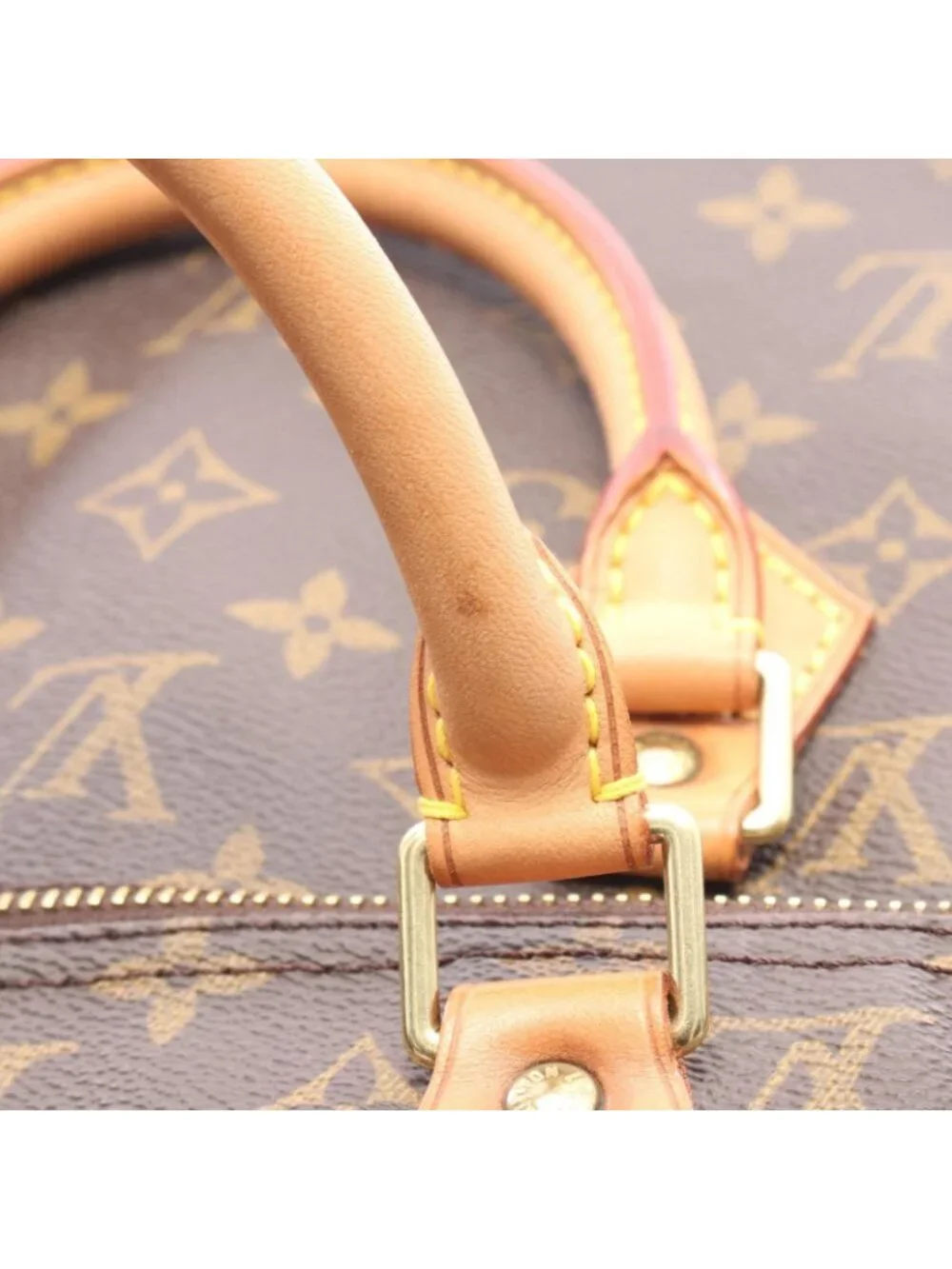 Louis Vuitton Speedy 40 Monogram Canvas Leather Handbag